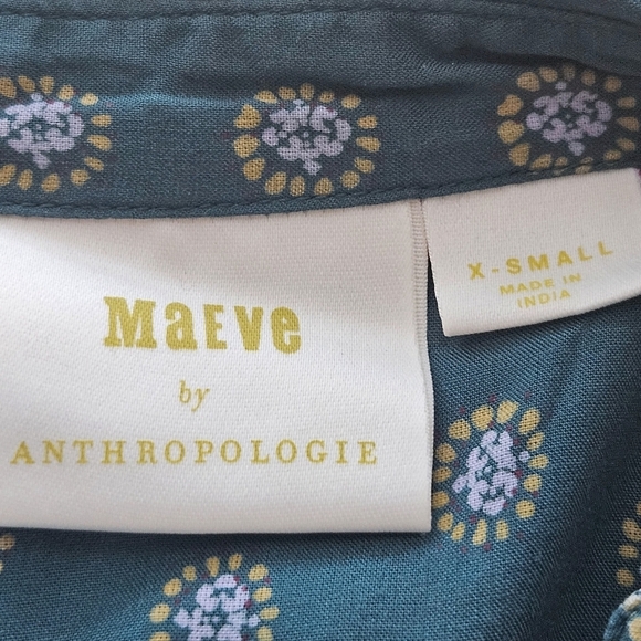 Anthropologie Maeve Monika Tunic Blouse Size XS - Picture 9 of 11